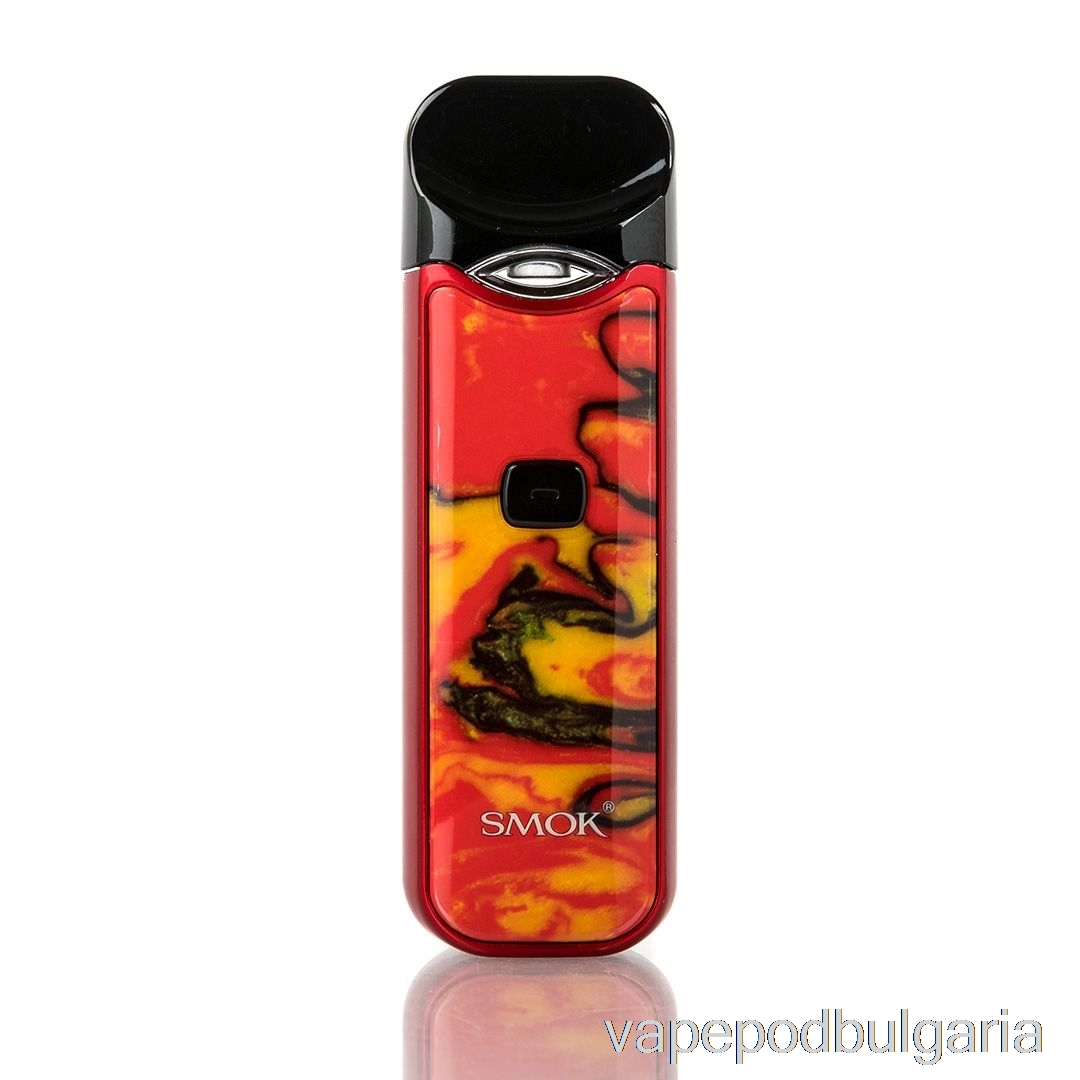 Vape 10000 Дръпки Smok Nord 15w Pod Kit Red / Yellow Resin